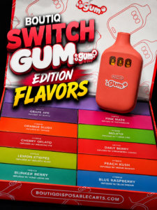 boutiq switch gum edition flavors